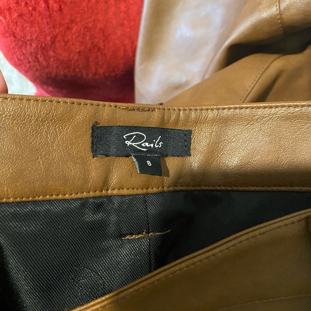 Rails NWOT! Amos Faux Leather Midi Skirt Size: 8 - Picture 7 of 8